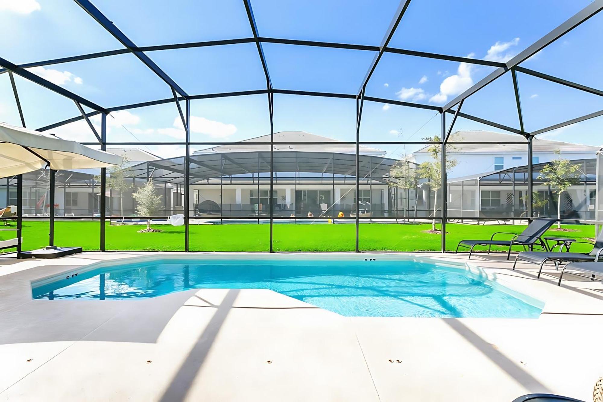 10Br Luxury Home Near Disney W Pool & Games Room كيسيمي المظهر الخارجي الصورة