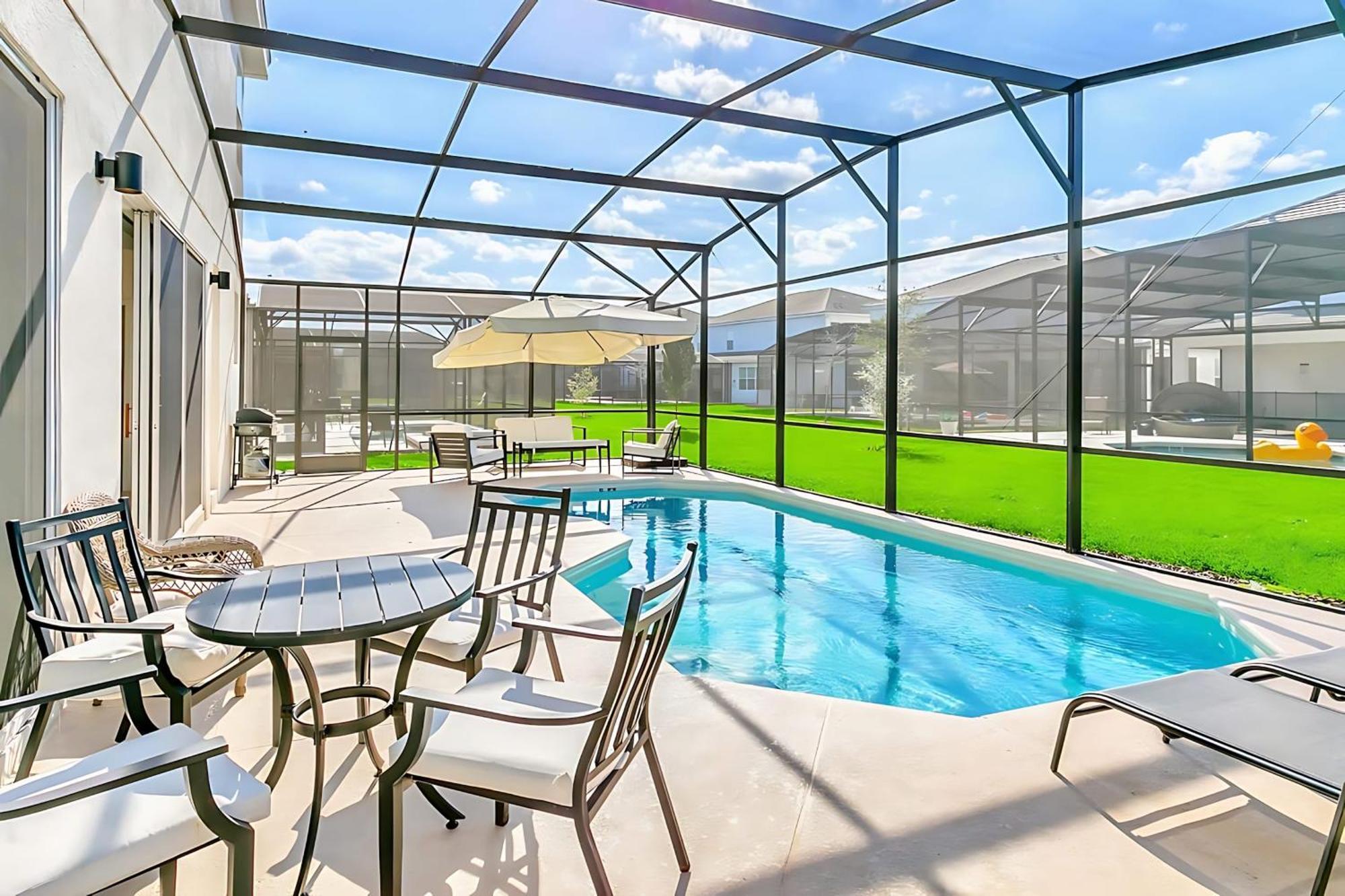 10Br Luxury Home Near Disney W Pool & Games Room كيسيمي المظهر الخارجي الصورة